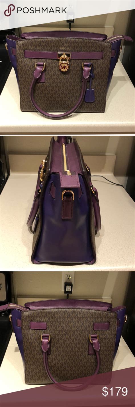 michael kors hamilton large east west satchel damson